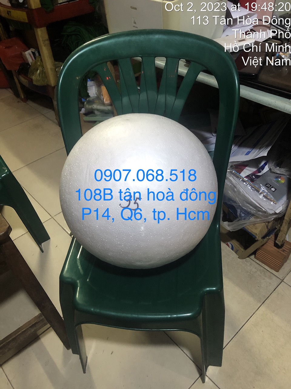 Bộ 10 - 20 Banh xốp tròn Size 2,5cm 3,8cm 4,6cm