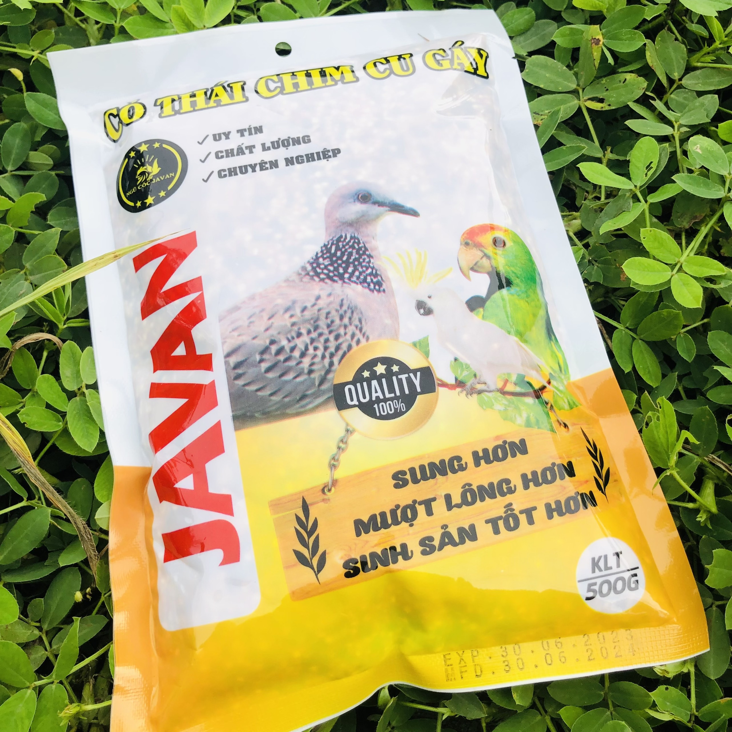 Cỏ thái chim cu gáy Javan 500gram