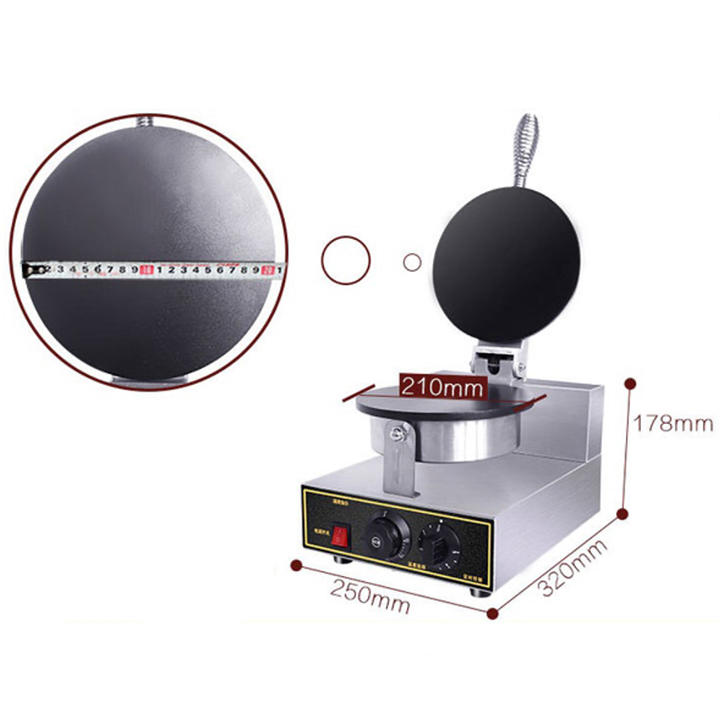 Máy Làm Bánh Ốc Quế 2 Mặt Trơn