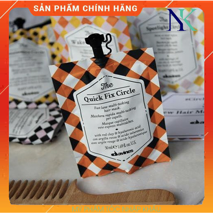 [HCM]Mặt Nạ Davines Phục Hồi Tóc Nhanh The Quick Fix Cirle 50Ml