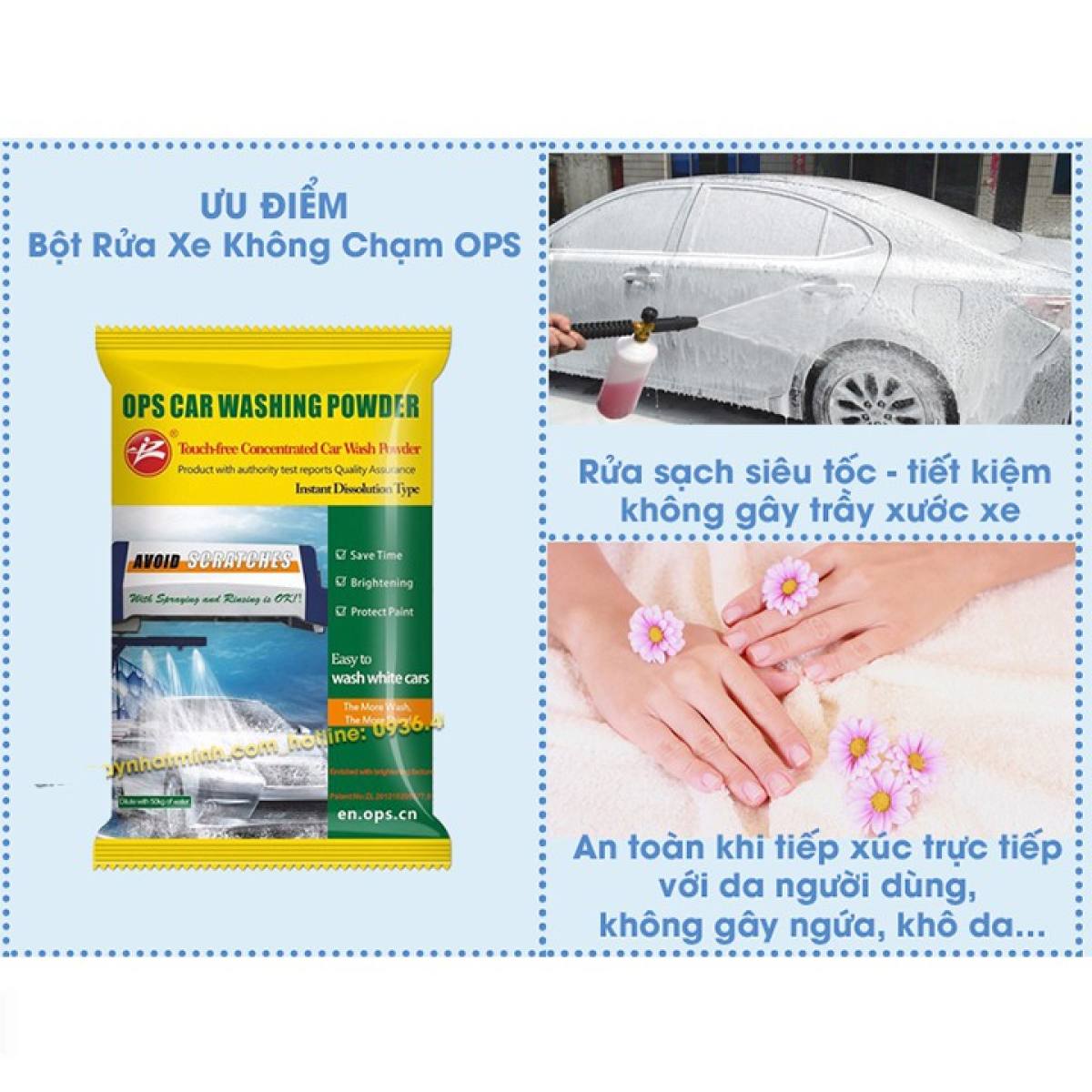 Bột rửa xe không chạm thế hệ mới.năm 2020