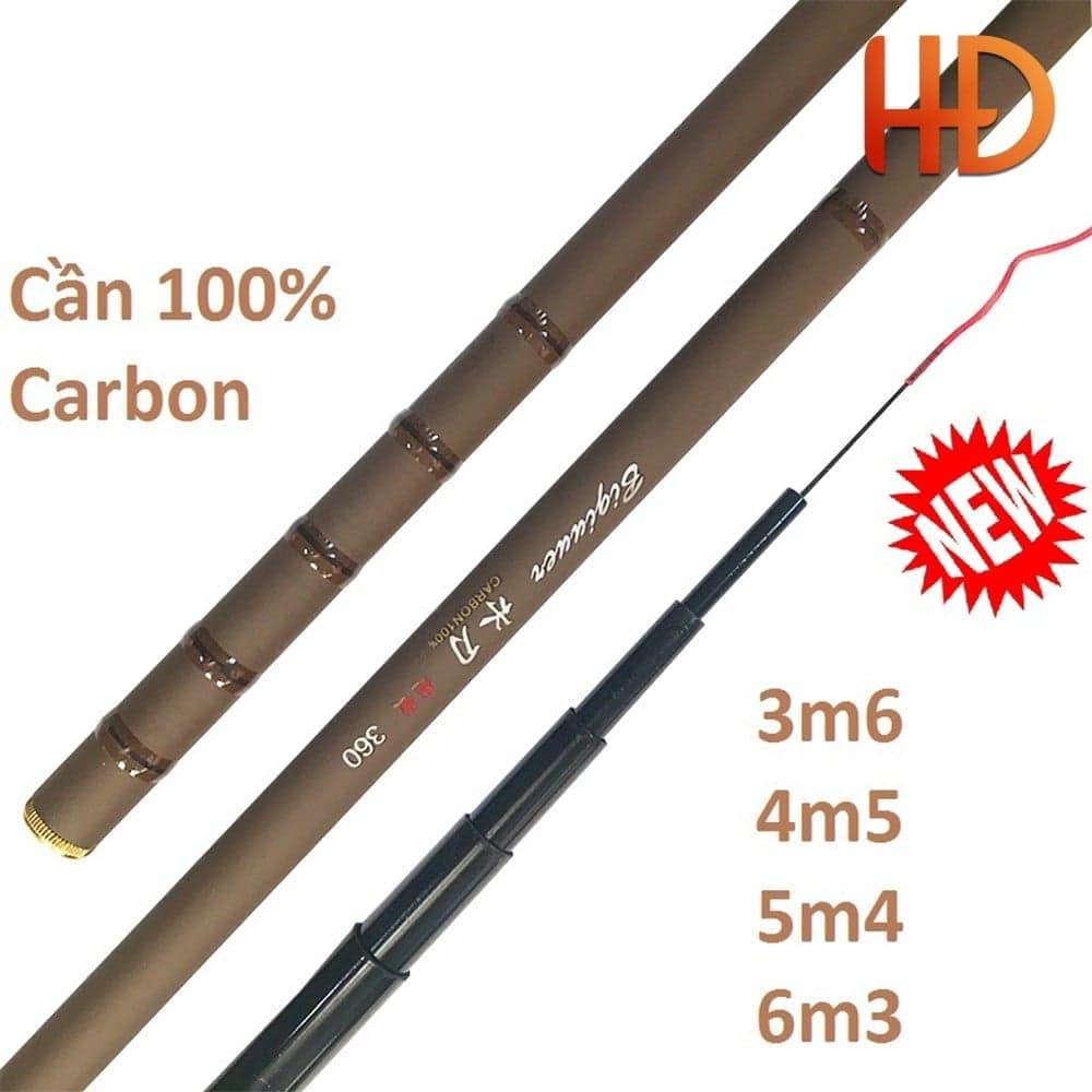 [BẢO TRỢ BỞI LAZADA] Cần câu đơn trúc nâu Carbon tặng phụ kiện ,giá sinh viên-ĐỒ CÂU CÁ ĐỨC NGUYÊN [Shop đồ câu cá uy tín]