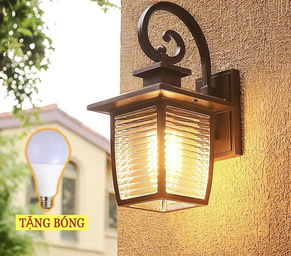 Đèn cột gắn tường, đèn cổng ngoài trời (ẢNH THẬT)