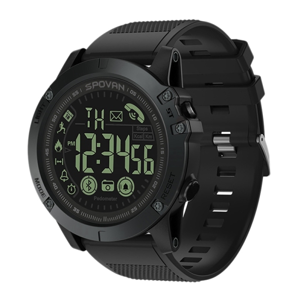 SpovanPR1-2 Smart Watch Men Professional 5ATM Waterproof Bluetooth Call Digital Alarm Clock