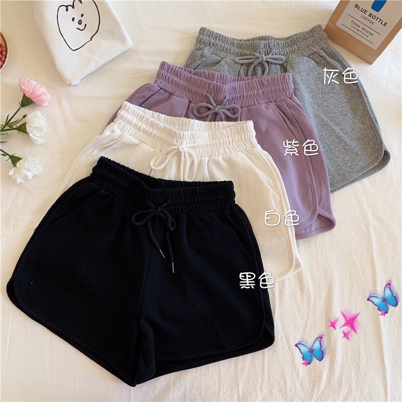 Quần Đùi Nữ Chất Lụa Giãn Mặc Nhà