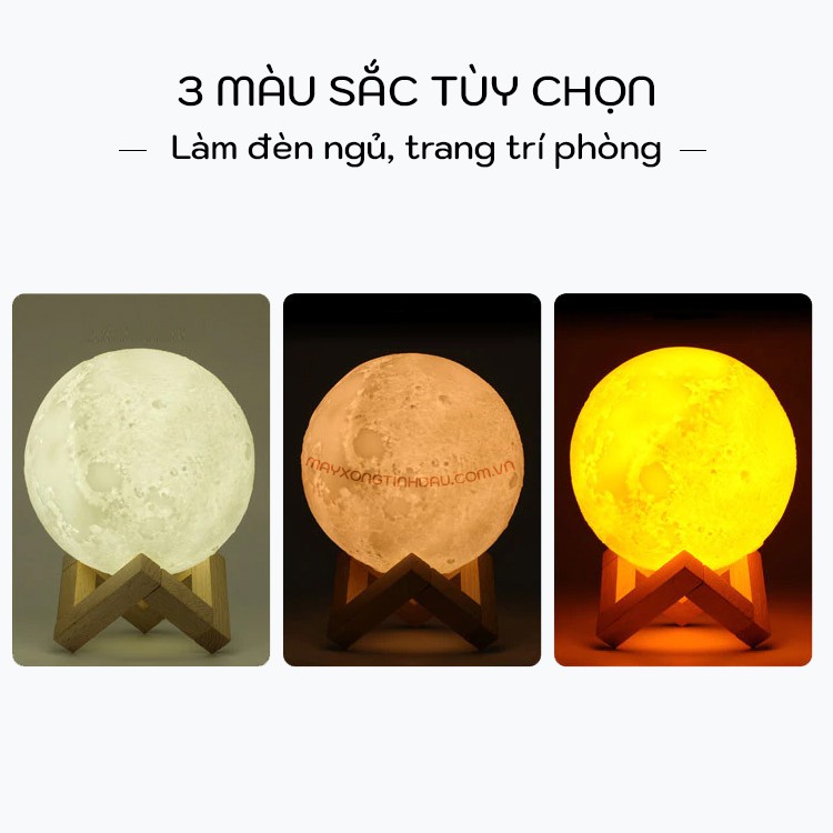 [HCM]Máy xông tinh dầu mặt trăng 3D