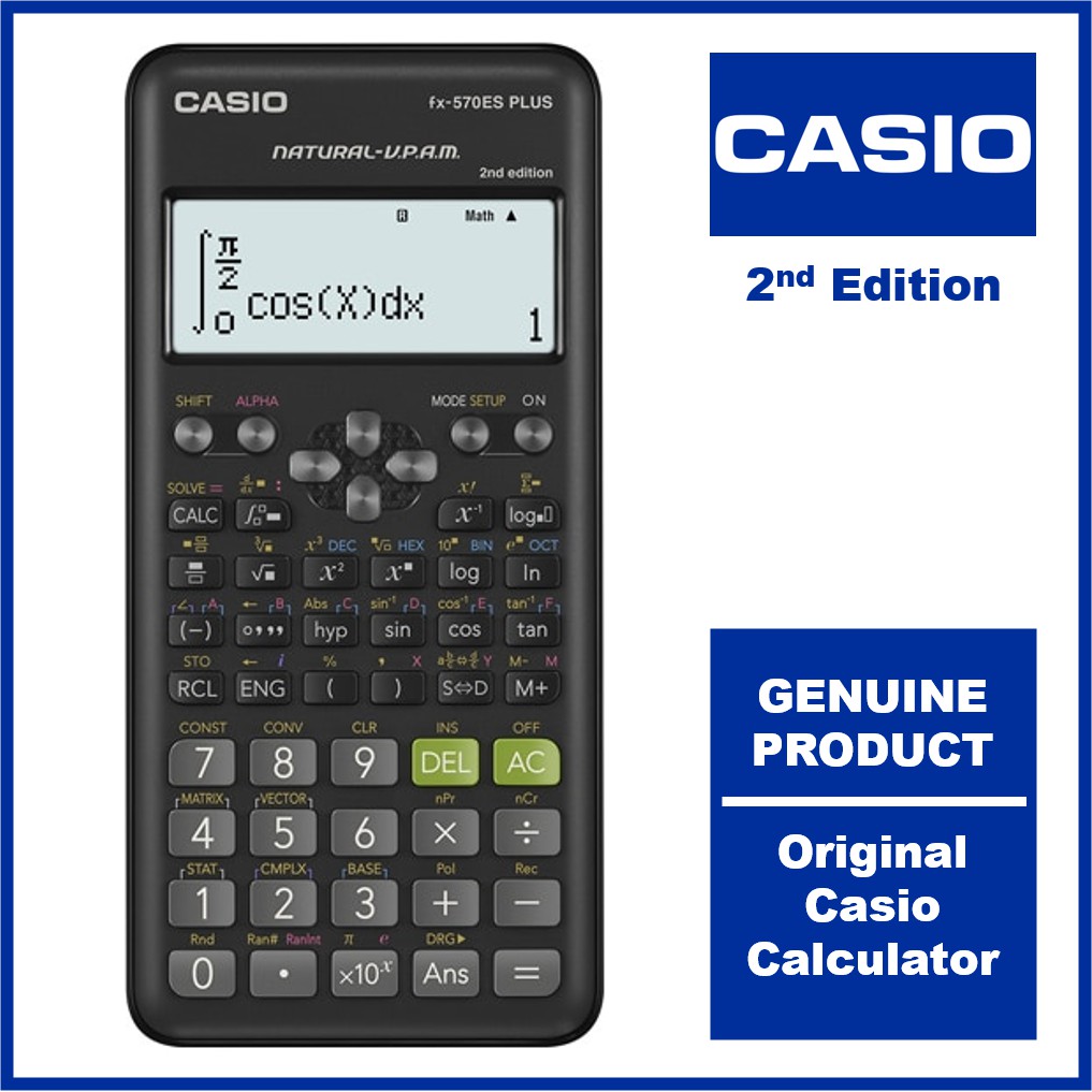 Casio Fx-570Es Plus Calculator New Genuine Bitex