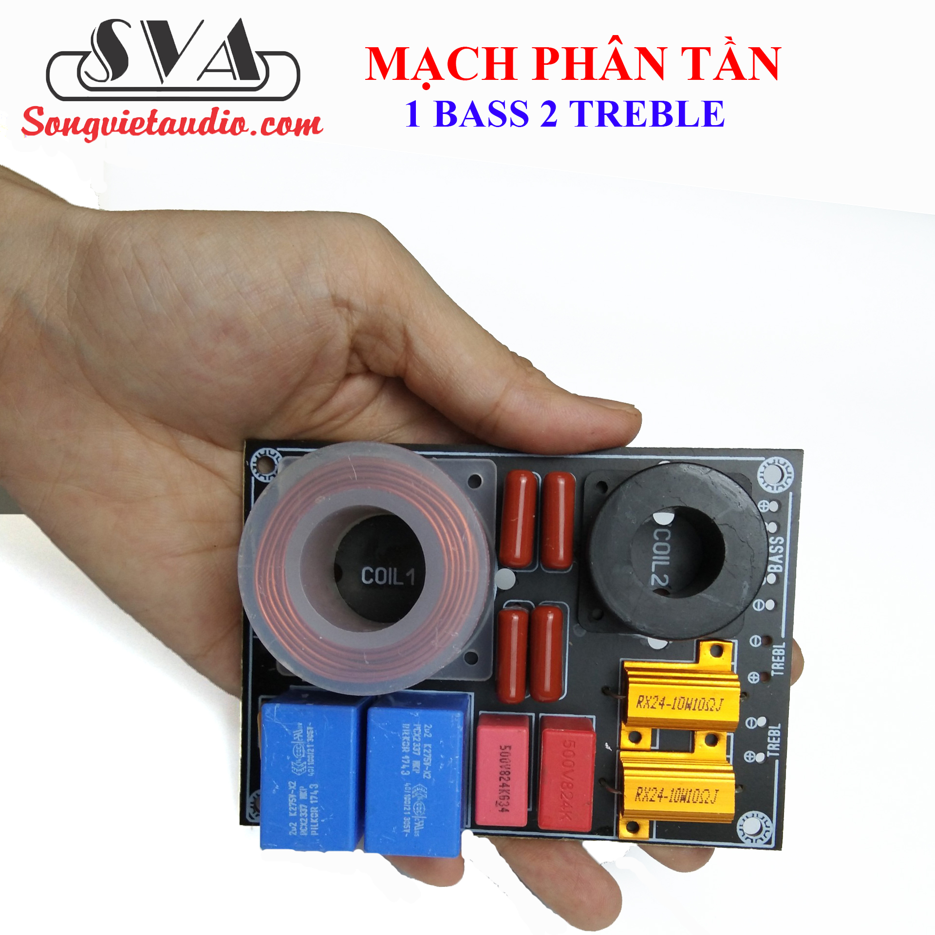 MẠCH PHÂN TẦN LOA 1 BASS 2 TREBLE - 1 mạch