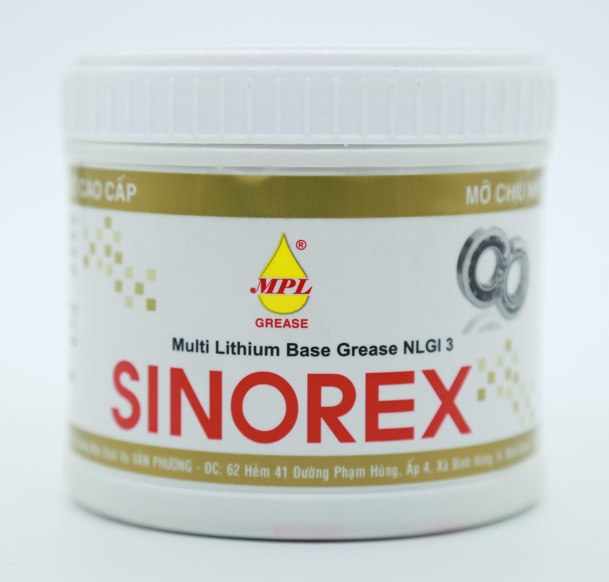 [HCM]Mỡ chịu nhiệt Sinorex lon 400g