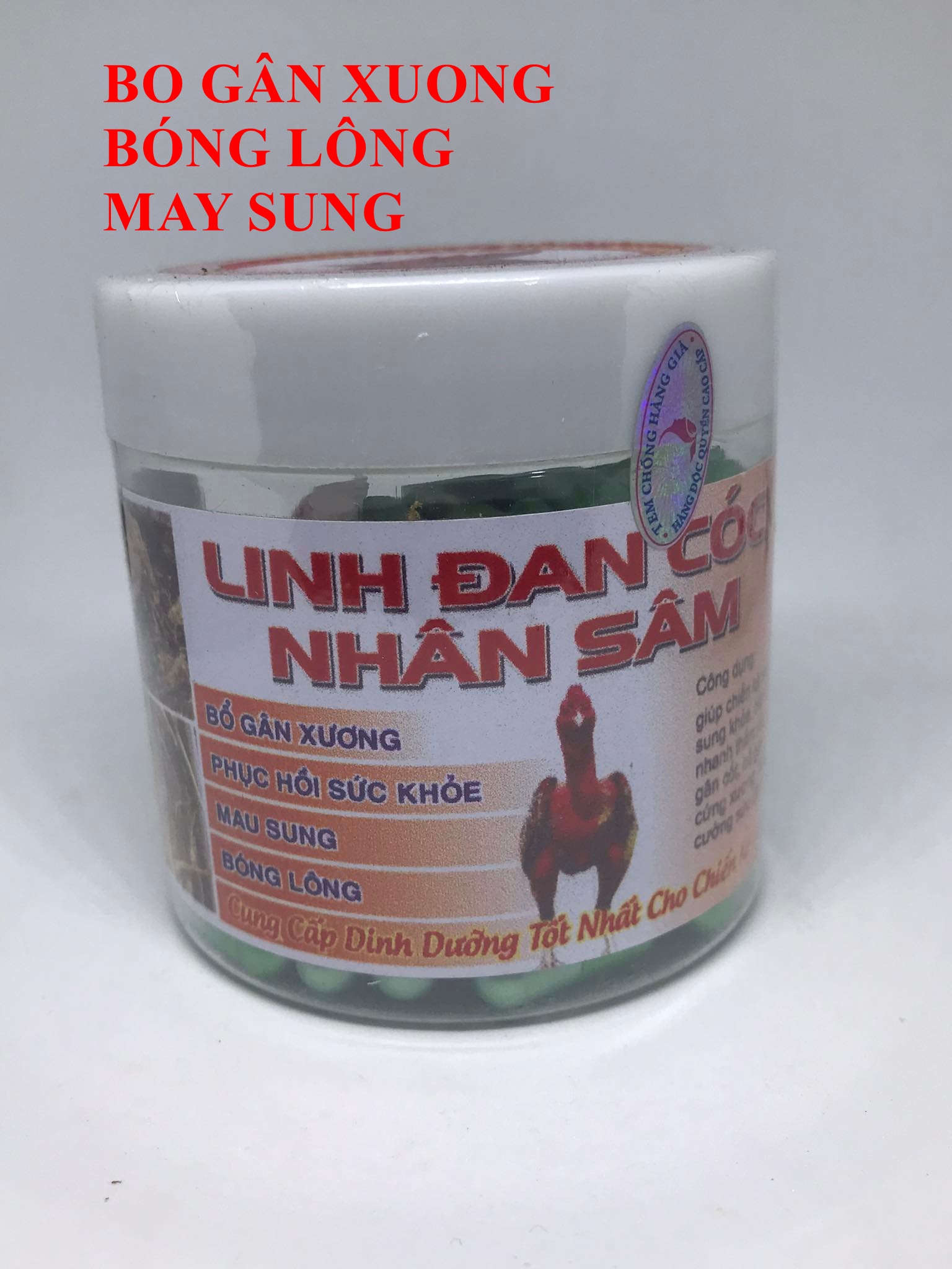 Linh Đan Cóc Cho Gà Đá - Hủ 100 Viên