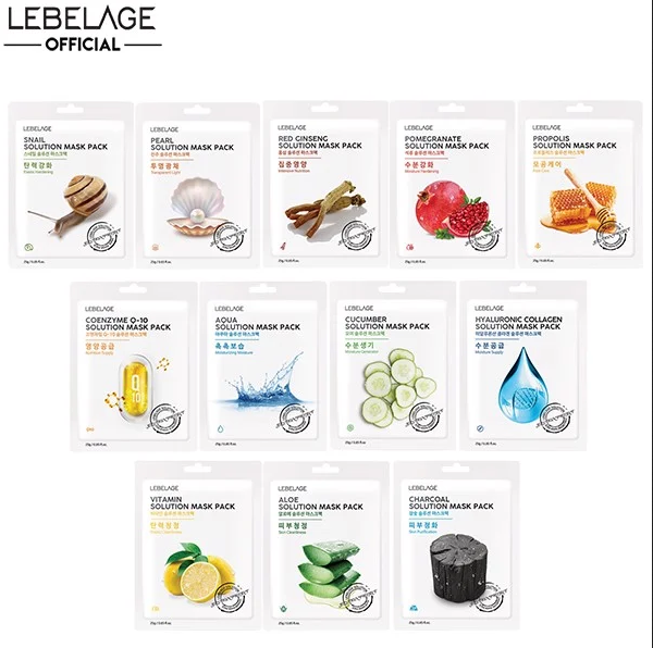 [ ĐỦ LOẠI ] Mặt Nạ Lebelage Solution Mask Pack Hàn Quốc 25g