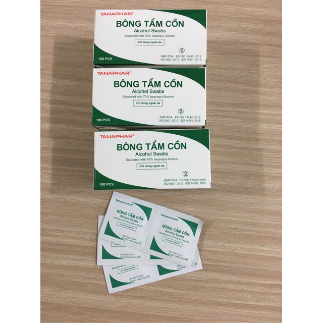 Cồn khô bông tẩm cồn tiệt trùng