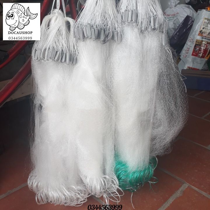 Lưới đánh cá 3 màng  then 2 cao 80cm,1m,1m2,1m6 dài 100m