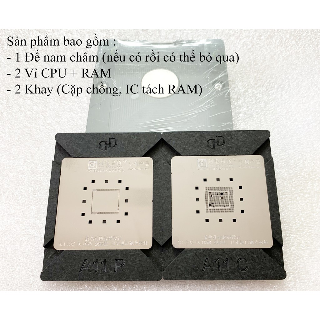 Bộ khuôn đổ chân hút nam châm A7-A12