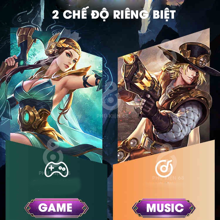 Tai nghe bluetooth Gaming M10 TWS 5.2 Tai nghe không dây bass mạnh mẽ có mic , độ trễ cực thấp,âm thanh đỉnh cao