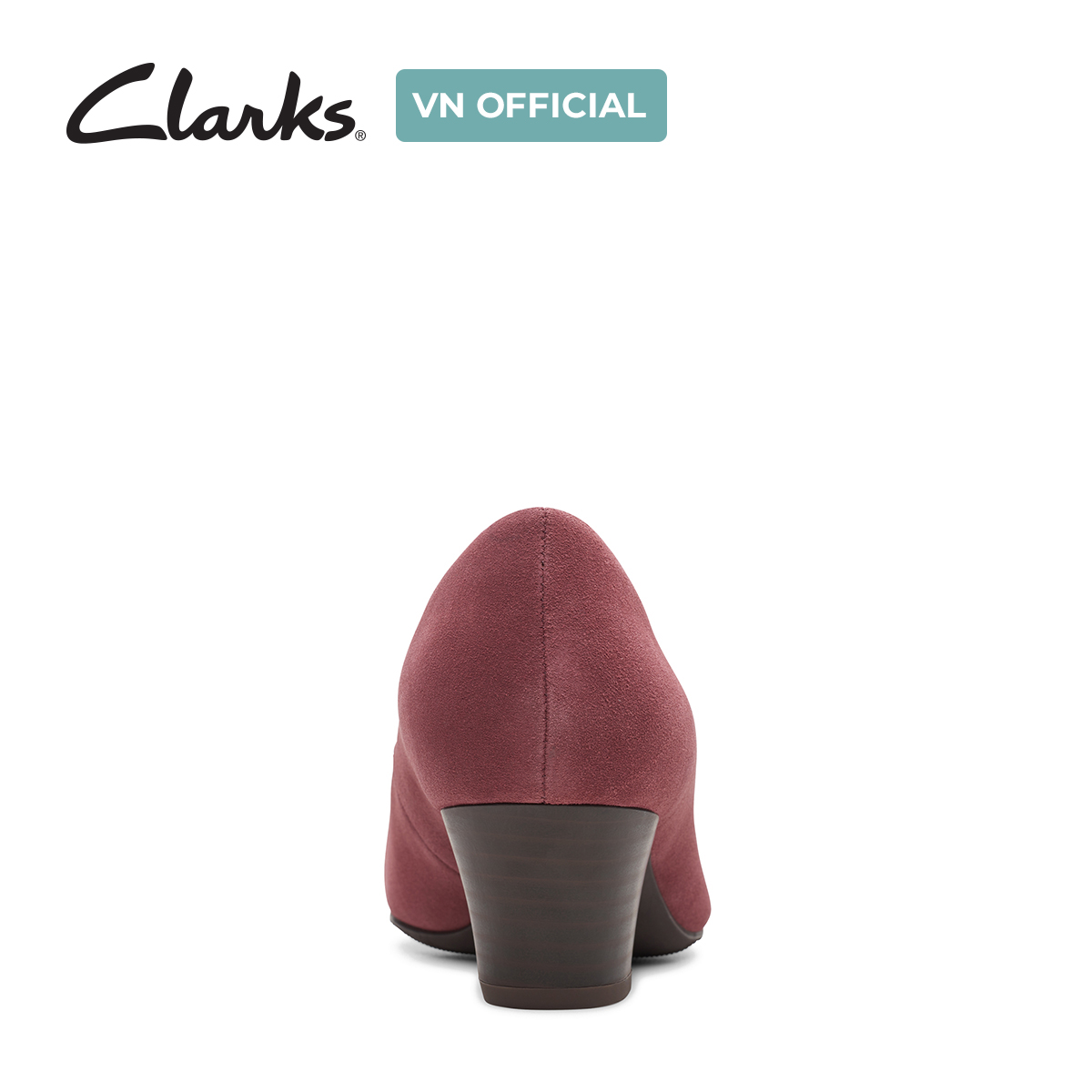Giày Cao Gót 5cm Da Lộn Nữ Clarks - Teresa Step
