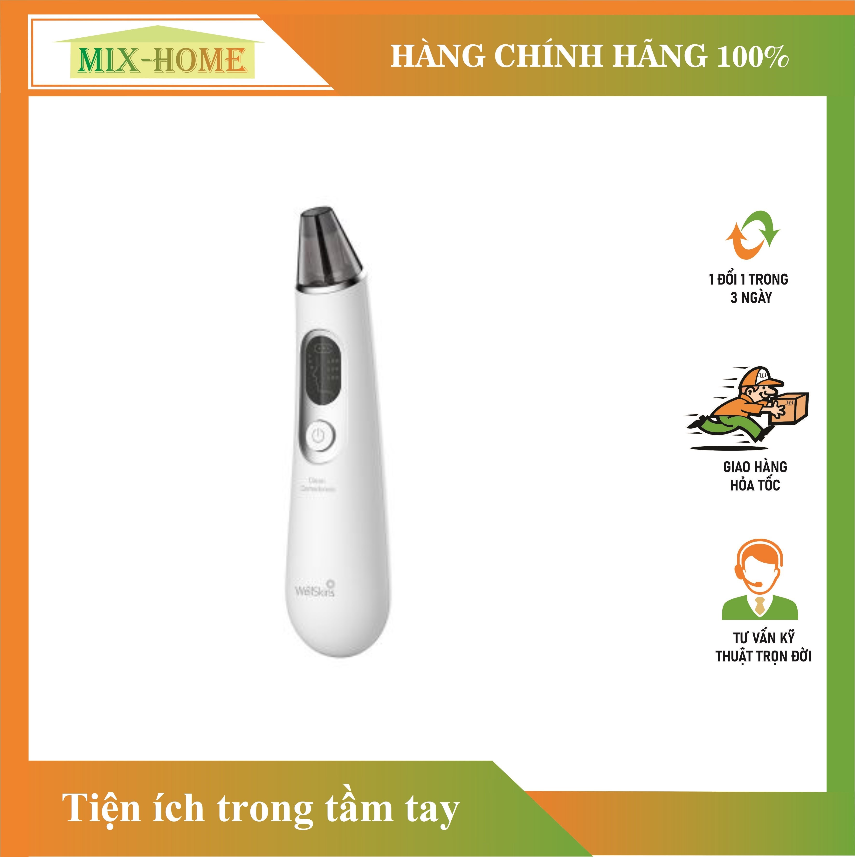 (Mixhome HCM) Máy hút mụn Xiaomi WX-HT100 (Hàng chính hãng- BH 3 tháng)
