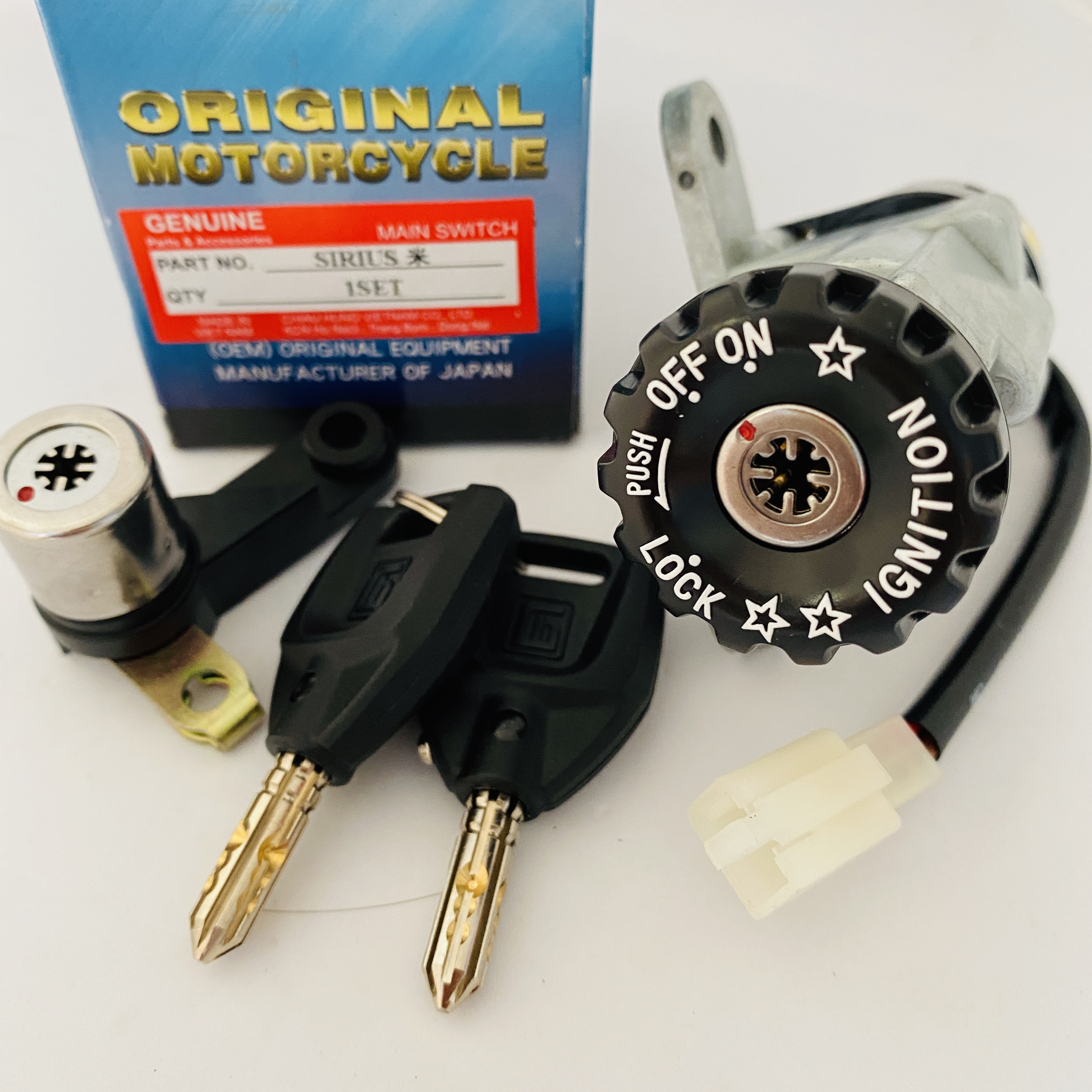 Ổ Khóa 8 Cạnh Yamaha Sirius (2 Dây)
