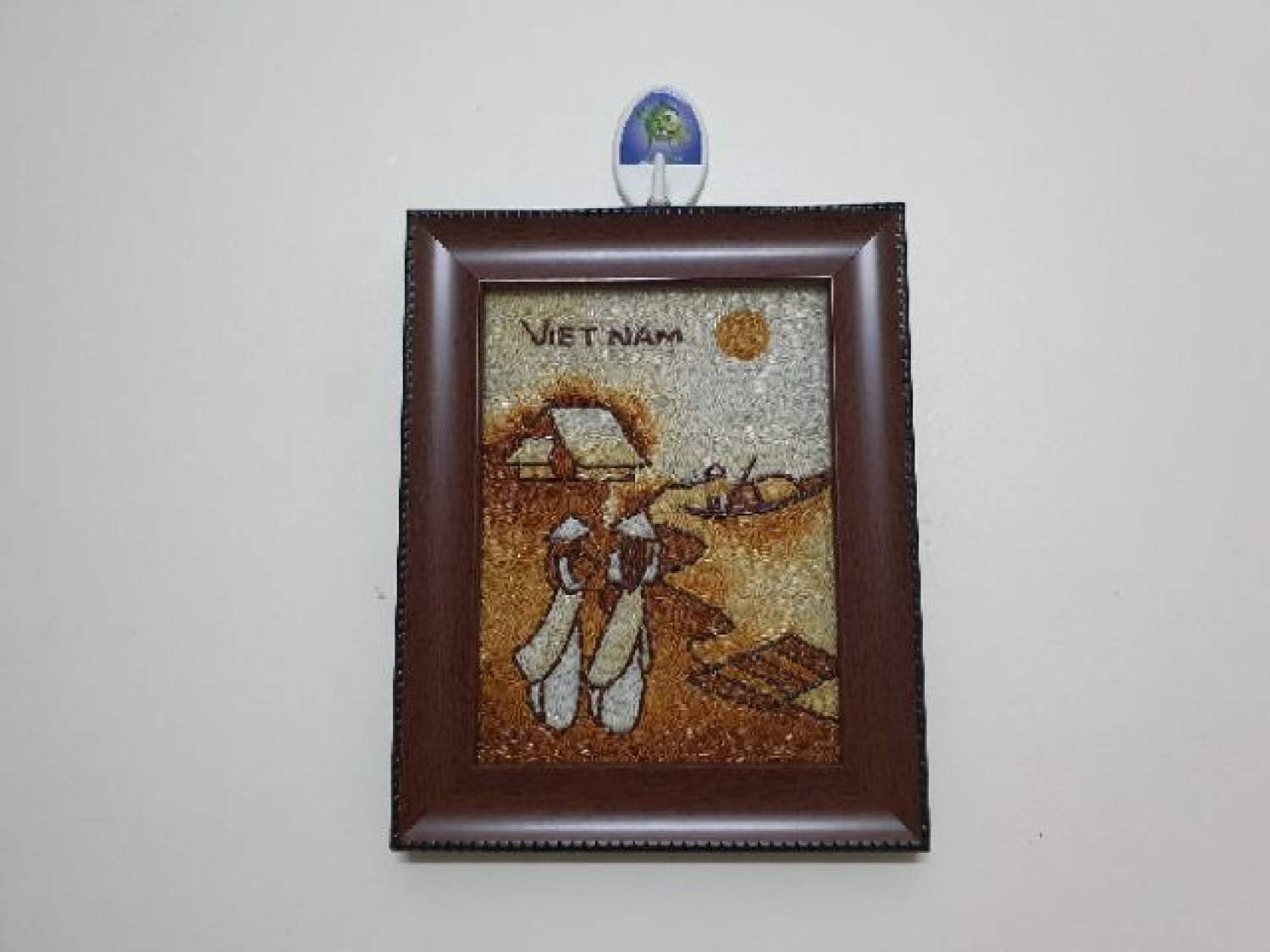 Tranh gạo lưu niệm (20cm×25cm)