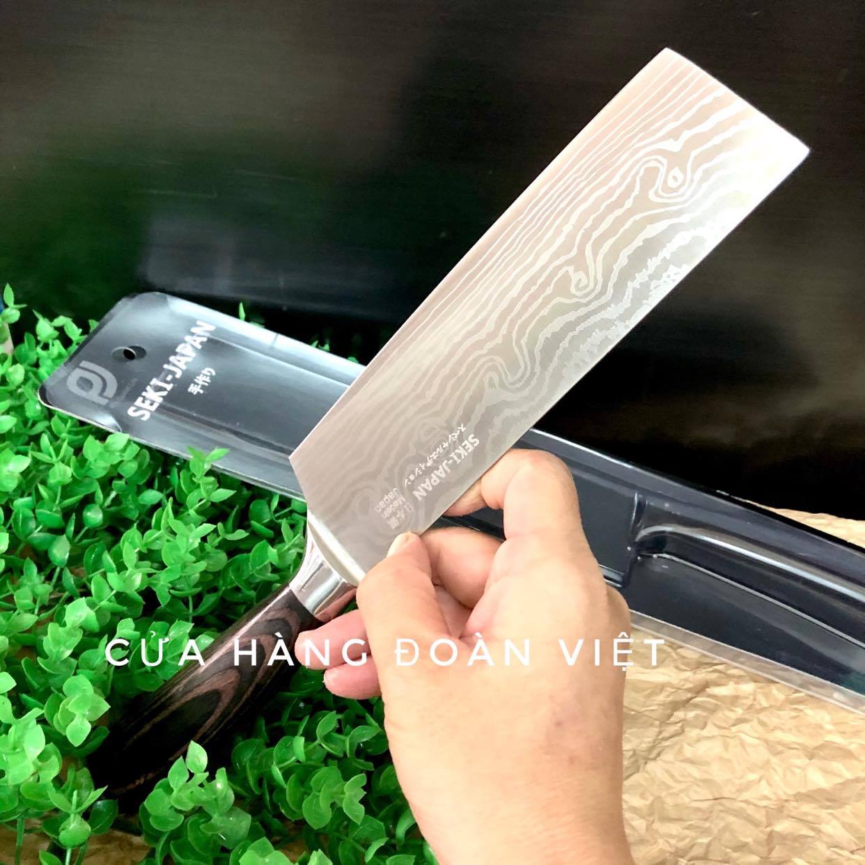 Dao Seki Vân Hoa - Dao thái thịt, thái sashimi, phi lê mỏng sắc bén [Mũi Vuông] - Hàng Nội Địa Nhật