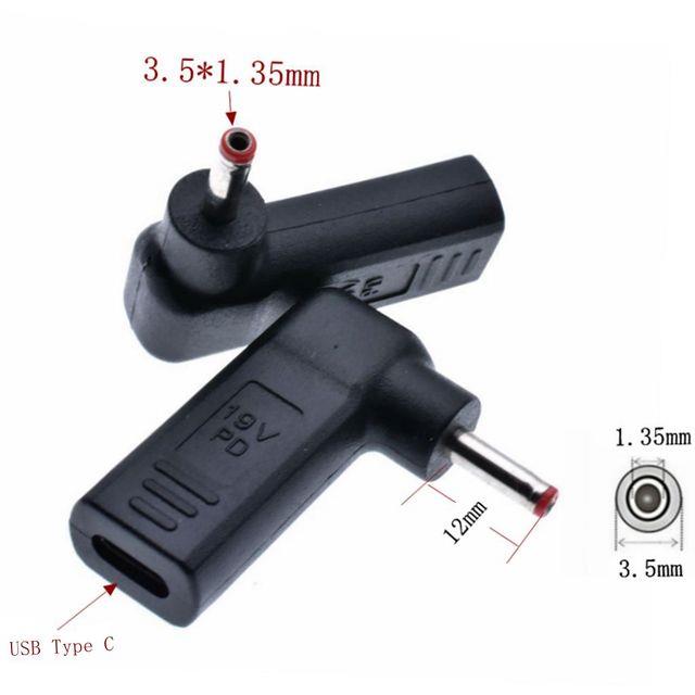 ⊕ Laptop Power Adapter Connector Dc Plug USB Type C Female to Universal Male Jack Converter for Lenovo for Asus Notebook Charger