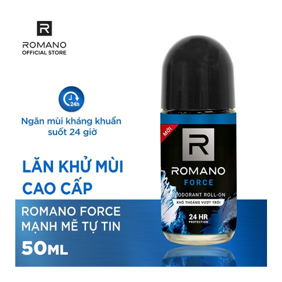 Combo 2 lăn khử mùi Romano 50ml -Cam kết Chính hãng