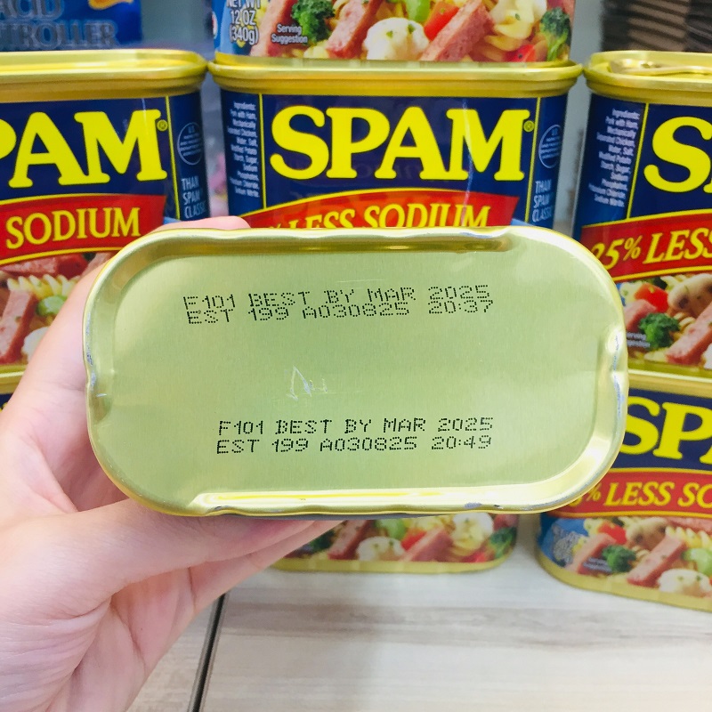 [Chính hãng] Thịt Hộp Mỹ Spam 25% Less Sodium - 340g