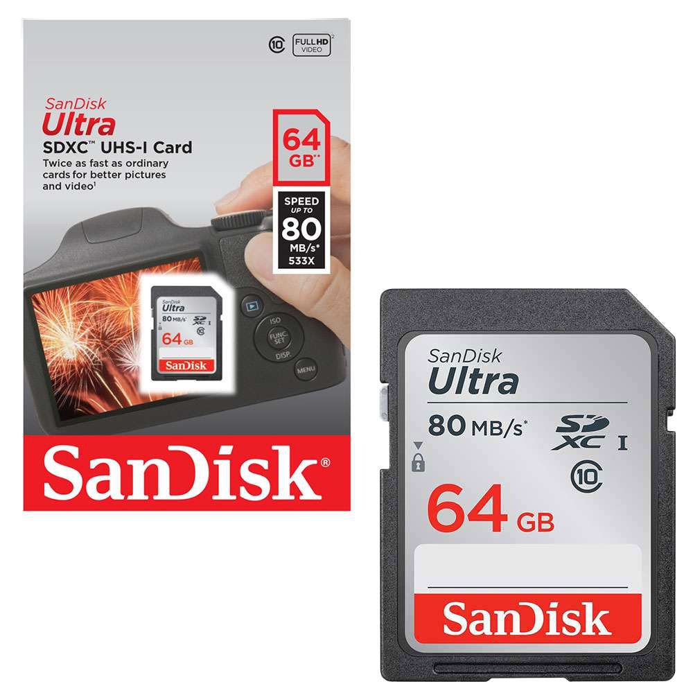 Thẻ nhớ SanDisk SDXC Ultra 64GB Class 10 80mb/s