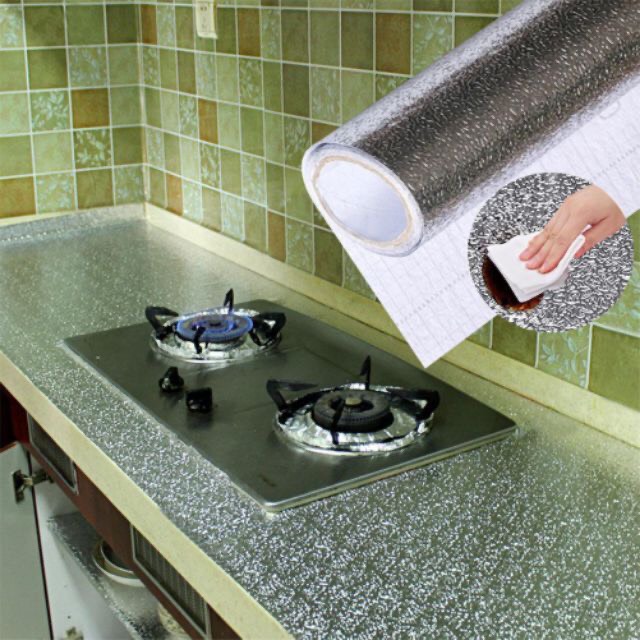 Cuộn giấy bạc dán bếp cách nhiệt 3 mét khổ 60cm M2T