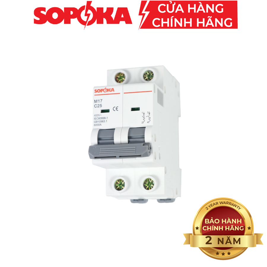 Aptomat 2 pha SOPOKA M17-2P32A,40A