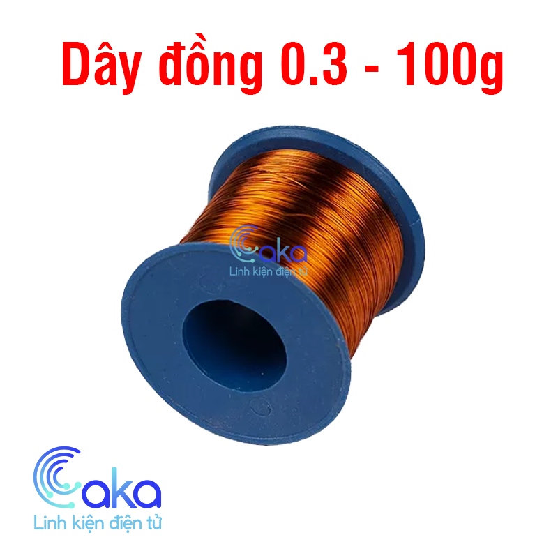 Cuộn Dây đồng 0.3mm 100g bọc cách điện