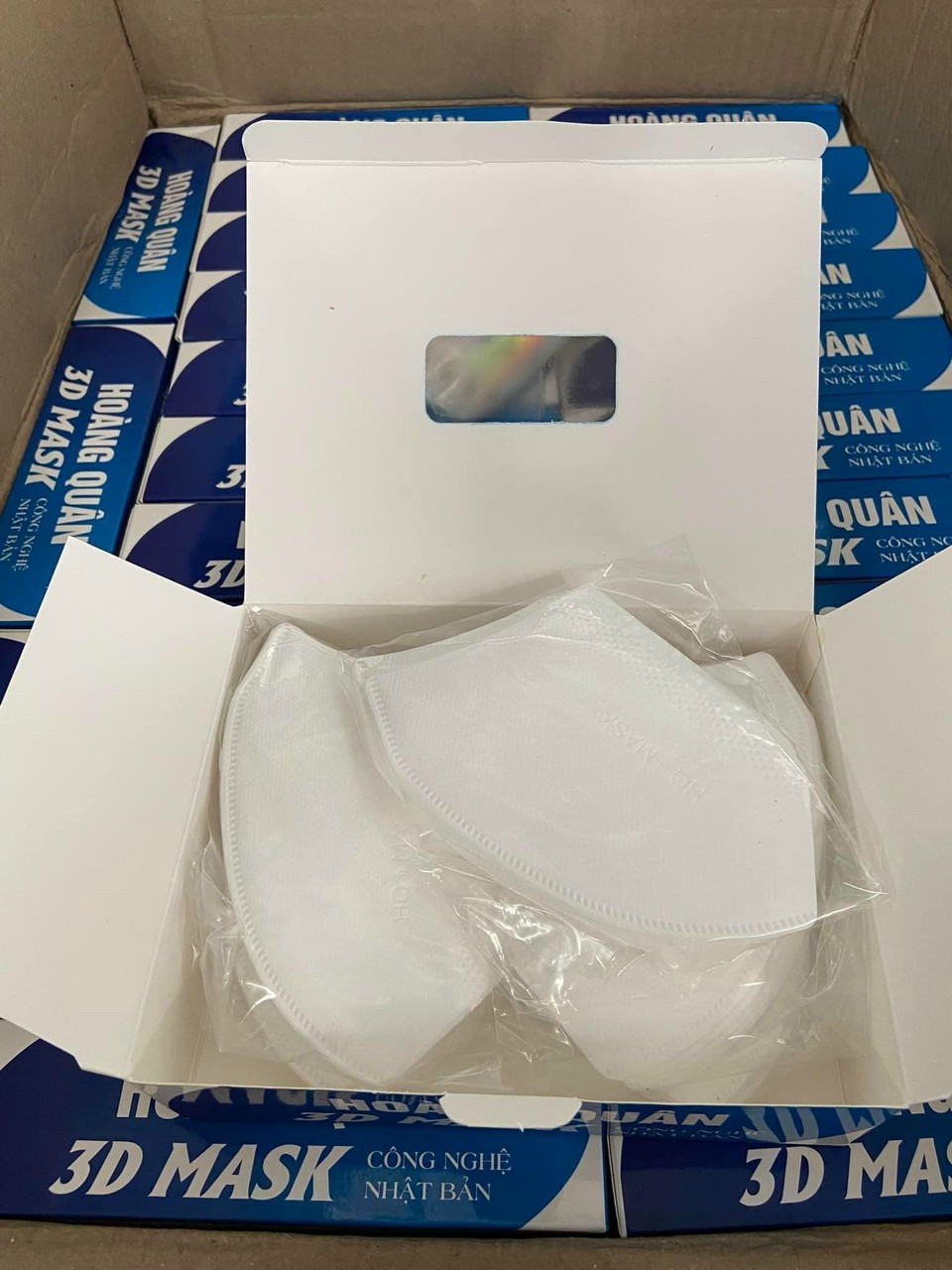 khẩu trang 3d hoàng quân (combo 300 cái)
