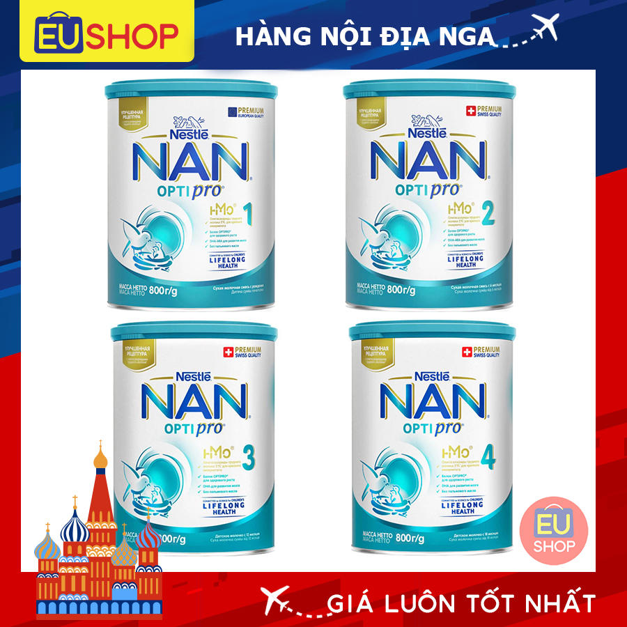 Sữa bột NAN OPTIPRO ® HMO Nga  - Hộp 800Gr