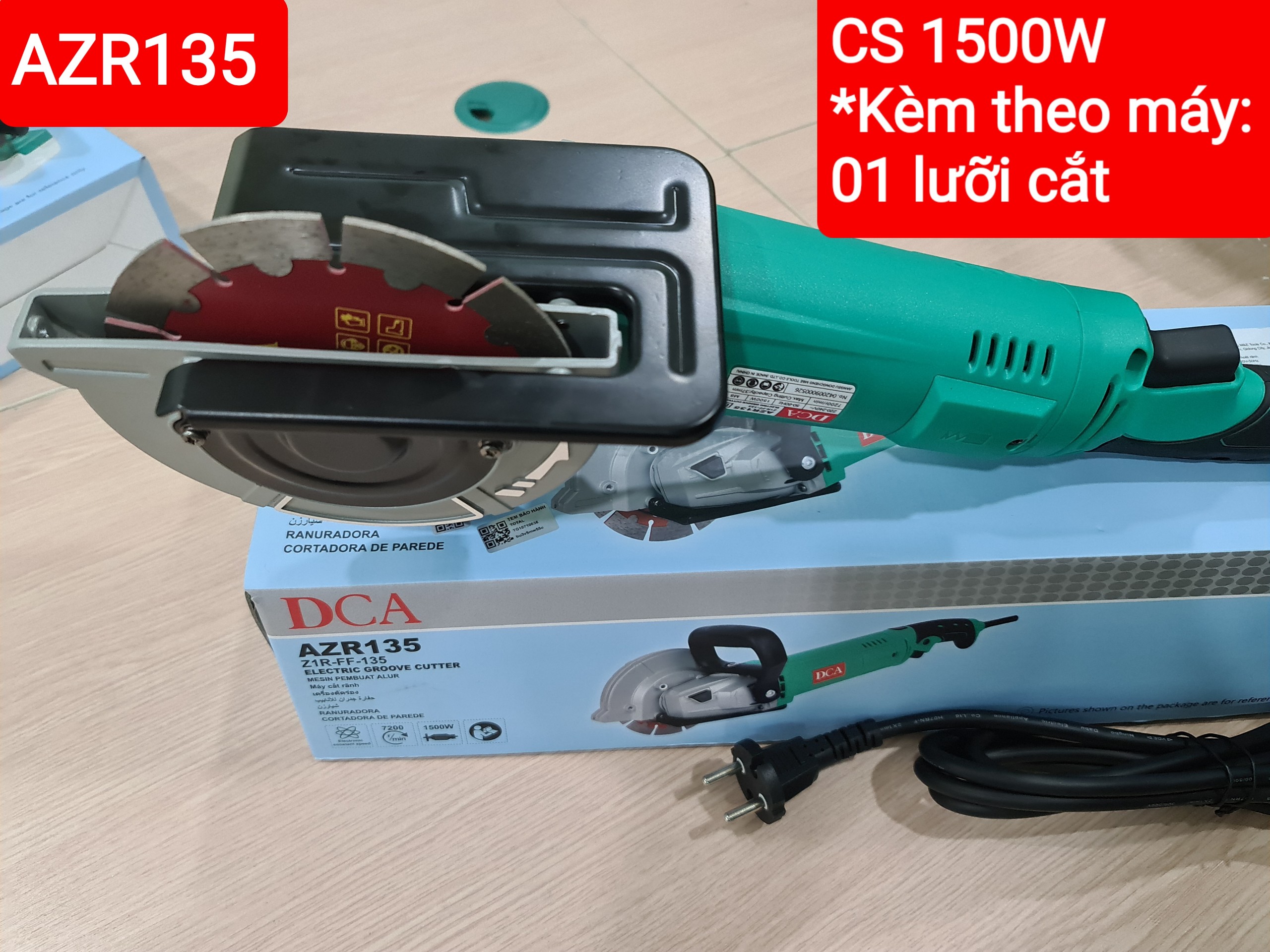 Máy khoét rãnh 1500w DCA AZR135
