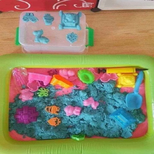 Đồ chơi cát động lực cho bé ( 1 hộp đầy đủ gồm 28 món chi tiết ) - Cát vi sinh cho bé