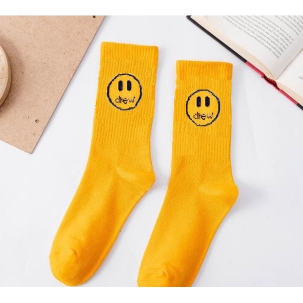 Vớ DREW HOUSE, DREW SMILE cao cổ, vớ mặt cười DREW Nam Nữ phong cách trẻ trung, năng động