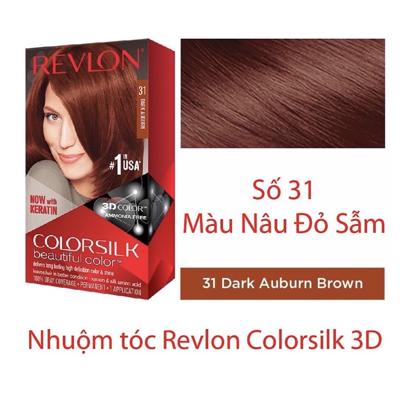 Kem nhuộm tóc thảo dược Revlon ColorSilk