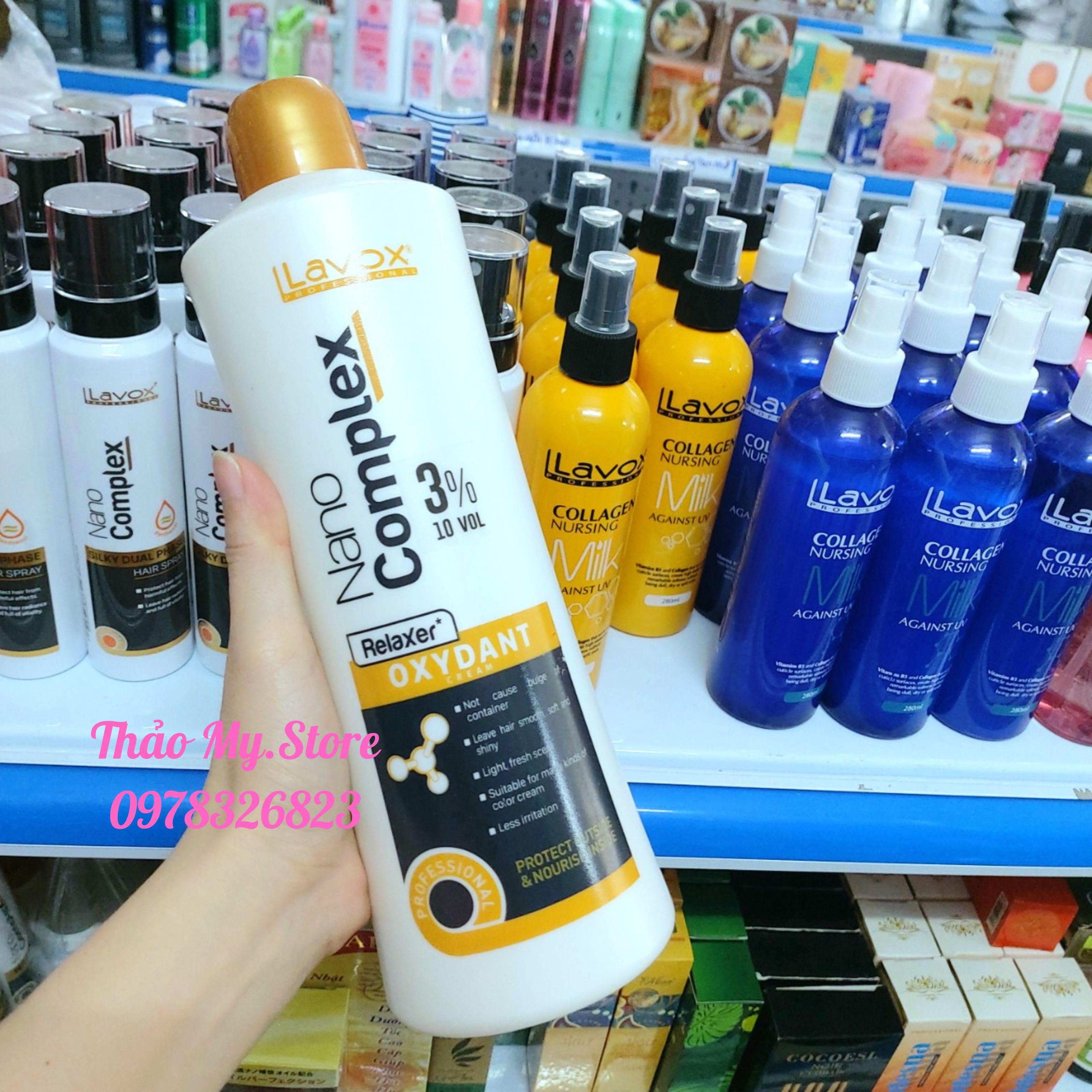Oxy Trợ Nhuộm Lavox Nano Siêu Dưỡng 1000ml - Oxy thơm