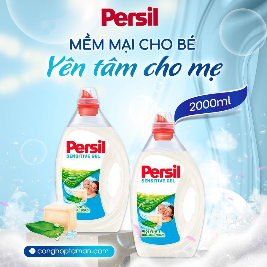 Nước Giặt Xả Persil 2L 40P Sensitive Gel