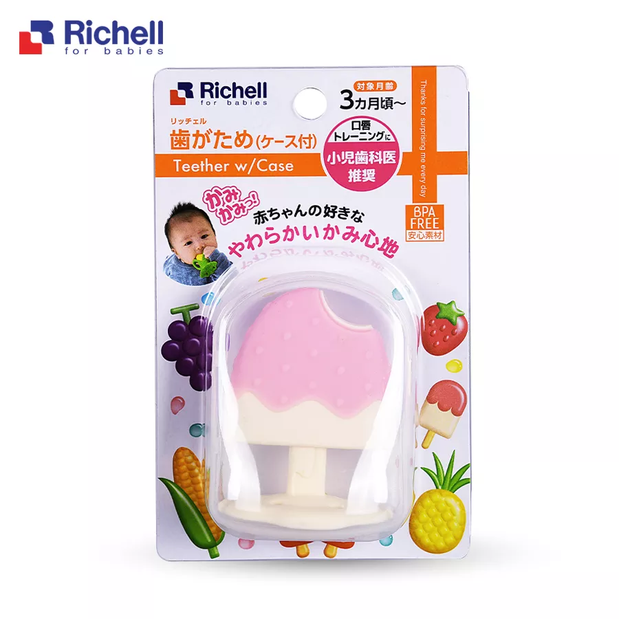 Gặm nướu silicone Richell có hộp