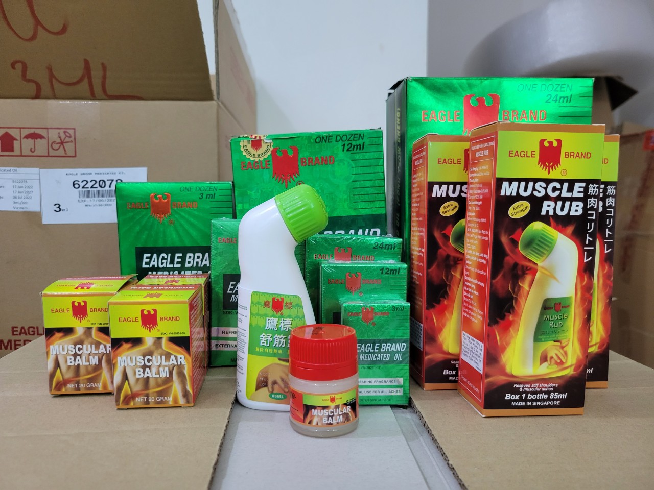 (24ml) Dầu xanh con ó Eagle Brand nhập khẩu Singapore