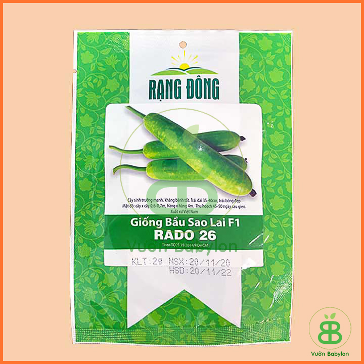 Hạt Giống Bầu Lai 2G Quả Dài, Siêu Trái