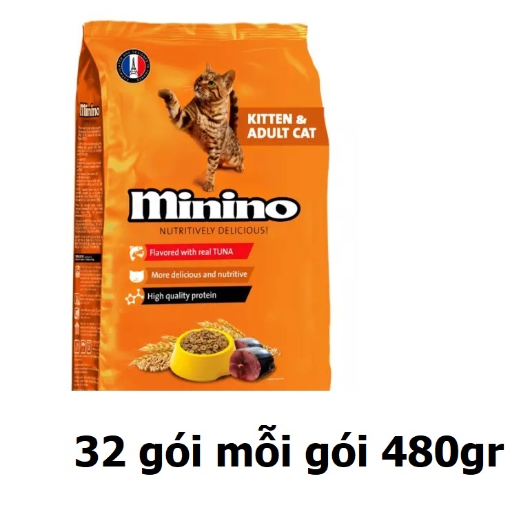 Hanpet - Minino Yum & Minino cá ngừ Thức ăn cho mèo mọi lứa tuổi / me-o / thức ăn hạt khô dành cho mọi loại mèo / me-o cá ngừ / me- hải sản...
