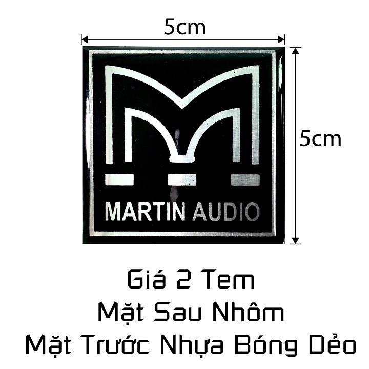 [HCM]Tem dán thùng loa Martin vuông ( giá 2 tem )