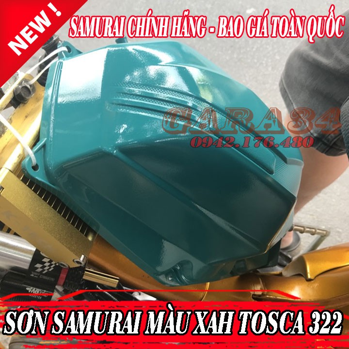[HCM]SƠN SAMURAI MÀU XANH TOSCA - NITRON 322
