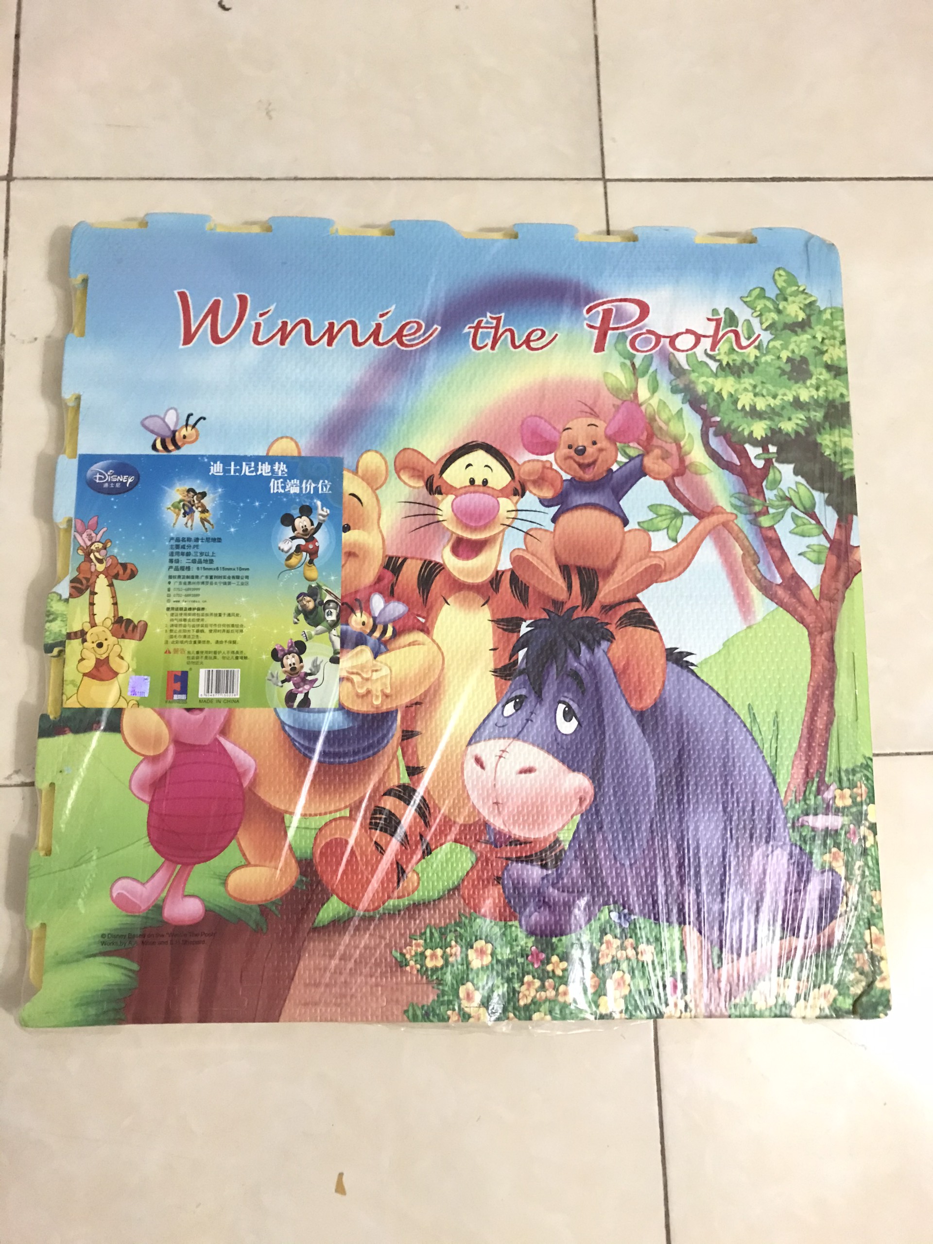 Thảm xốp ghép cho bé nhiều hình vui nhộn, thảm chơi cho bé, bịch 4 tấm ghép 60x60cm dày 9-10mm