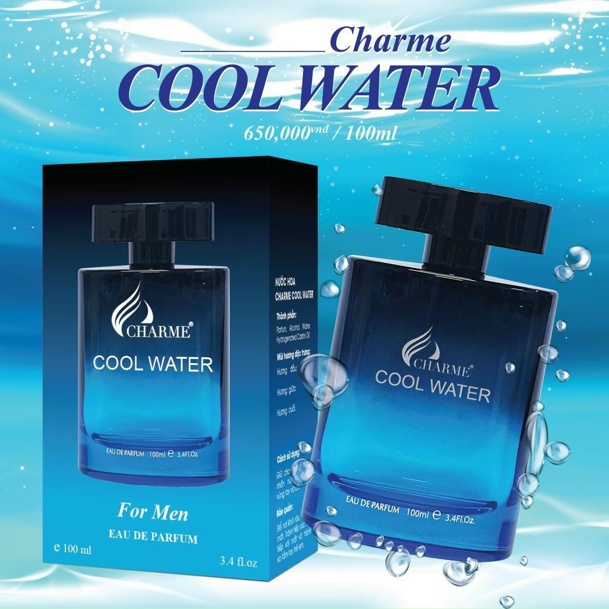 Nước hoa nam cool water 100ml