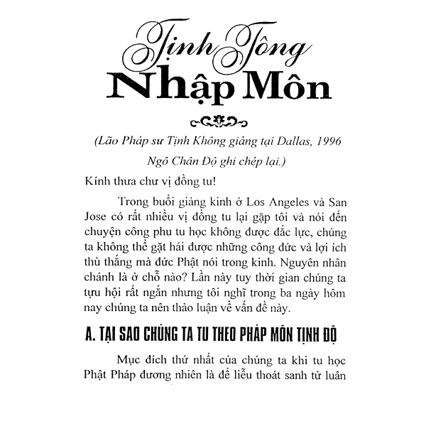 Sách - Tịnh Tông Nhập Môn