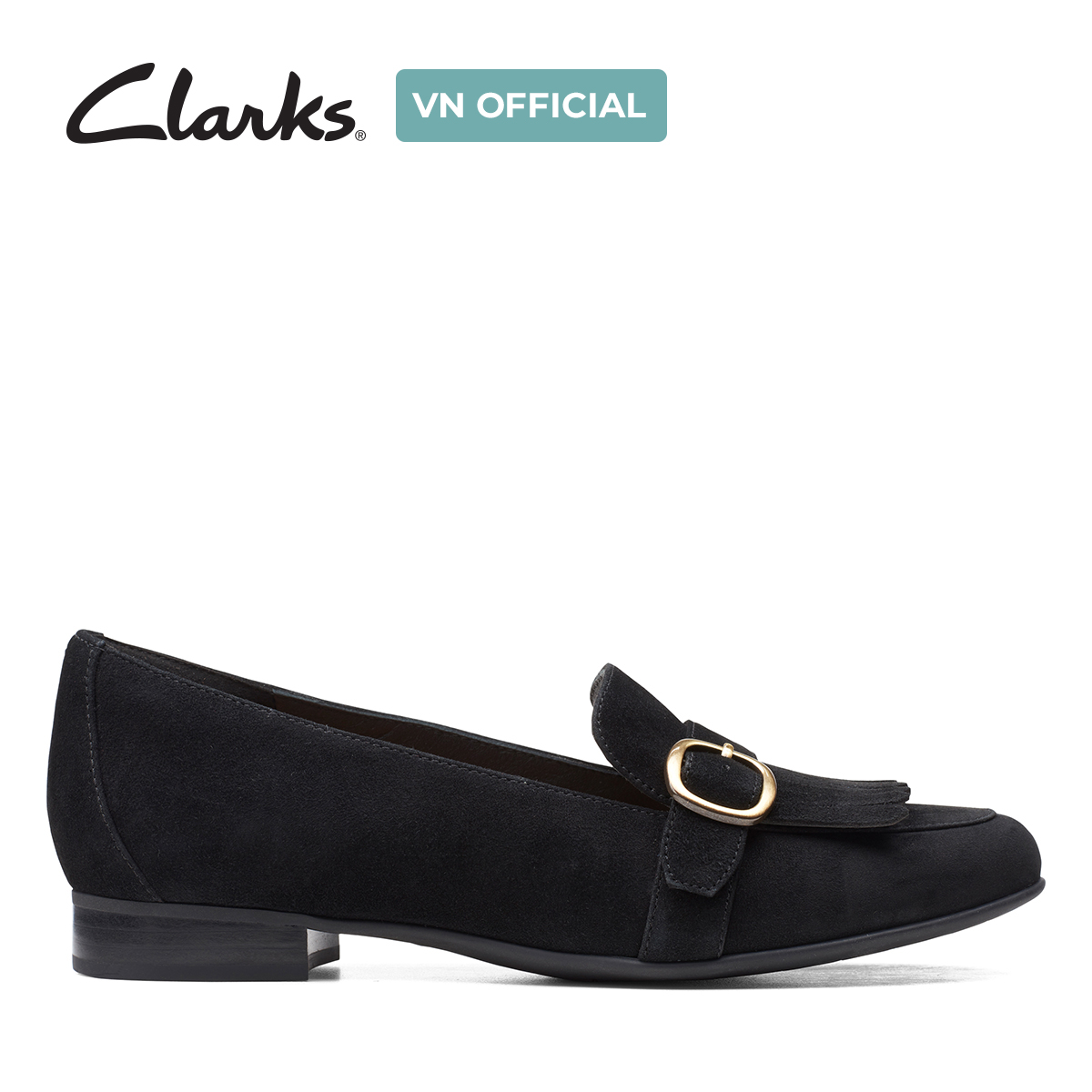 Giày Lười Da Lộn Nữ Clarks - Un Blush Fame