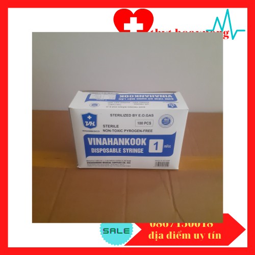[giá tốt]Bơm Tiêm Vinahannkook 1ml ( Hộp 100 )